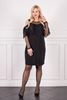 Immagine di PLUS SIZE DRESS WITH LACE FRILL AND CHIFFON SLEEVE